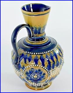 ANTIQUE DOULTON LAMBETH ART NOUVEAU STONEWARE 9115 JUG EWER c1900