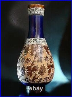 A Doulton Lambeth Slaters Patent Flower Vase Art Nouveau