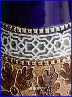 A Doulton Lambeth Slaters Patent Flower Vase Art Nouveau