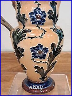 A Fabulously Ornate Organic Art Nouveau Doulton Lambeth Jug by Mark V Marshall