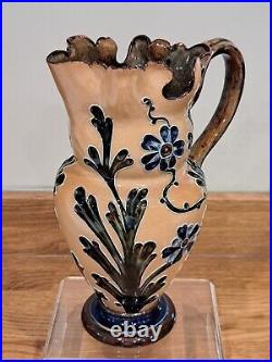 A Fabulously Ornate Organic Art Nouveau Doulton Lambeth Jug by Mark V Marshall