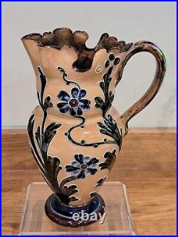 A Fabulously Ornate Organic Art Nouveau Doulton Lambeth Jug by Mark V Marshall