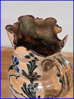 A Fabulously Ornate Organic Art Nouveau Doulton Lambeth Jug by Mark V Marshall