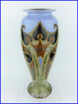 A Stunning Royal Doulton Lambeth Organic Art Nouveau Vase by Frank Butler