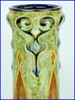 A Truly Stunning Doulton Lambeth Art Nouveau Vase by Frank Butler. Dated 1909