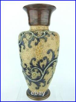 A Very Fine Doulton Lambeth Scrolling Seaweed Vase by George Tinworth