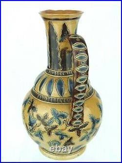 A Very Rare Doulton Lambeth Rabbit decorated Pitcher by Florence Barlow. 1874