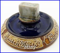 A rare Doulton Lambeth stoneware pottery Commemorative Whisky Advertiser C1920's
