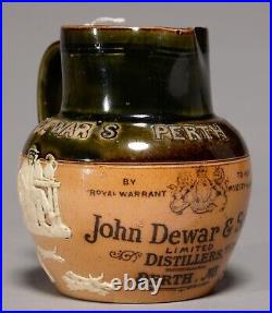 Advertising. A Doulton Huntingware Jug For John Dewar's & Sons Ltd Distillers