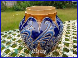 An Antique Frank Butler Doulton Lambeth Pot Pouri Pot Vase 1907