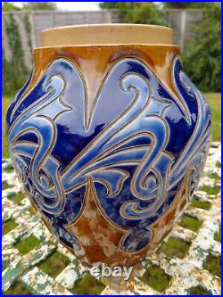 An Antique Frank Butler Doulton Lambeth Pot Pouri Pot Vase 1907