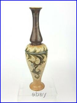 An Elegant Slender Doulton Lambeth Art Nouveau Vase by Eliza Simmance. C1900