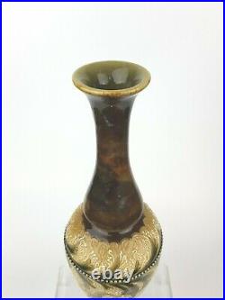 An Elegant Slender Doulton Lambeth Art Nouveau Vase by Eliza Simmance. C1900