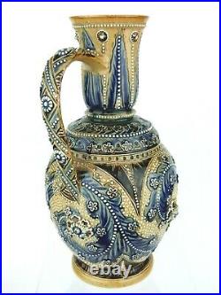 An Outstanding Early Doulton Lambeth Pitcher by Frank Butler. Dated 1874