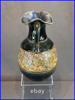 Antique 11 Royal Doulton Slaters Chinèware Lambeth Stoneware Jug Ever Vase