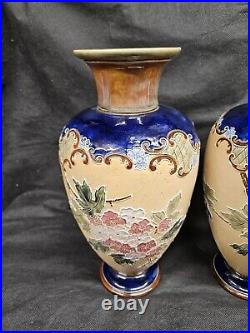 Antique Art Nouveau Doulton Lambeth Stoneware Vases