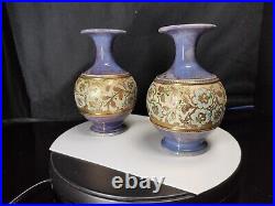 Antique Art Nouveau Slater Vases from Royal Doulton, 1920s, Set of 2