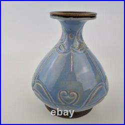 Antique Doulton Lambeth Art Pottery Vase Decorated By Francis C Pope