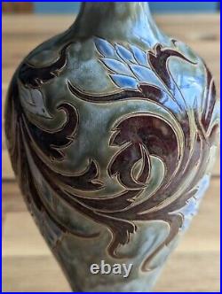 Antique Doulton Lambeth Eliza Simmance Signed Vase Circa 1900