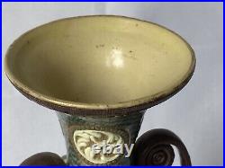 Antique, Doulton Lambeth, Mark V Marshall, Twin Handled Vase-Very Unusual c1890