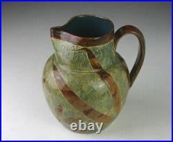 Antique Doulton Lambeth Pitcher Stoneware Made in England