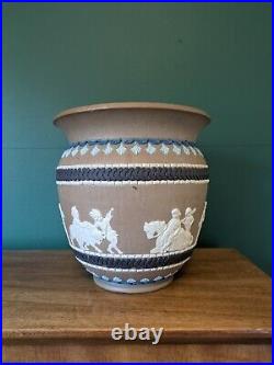 Antique Doulton Lambeth Silicon Ware England Rare Pot. Dated 1888