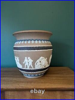 Antique Doulton Lambeth Silicon Ware England Rare Pot. Dated 1888