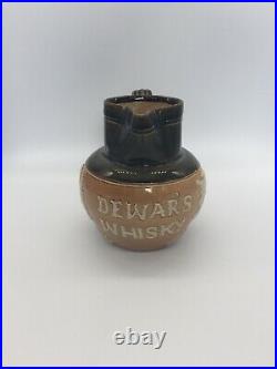Antique Doulton Lambeth Stoneware Water Jug Dewar's Whisky -10 cm Collectable