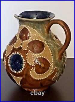 Antique Doulton Lambeth jug by Frank Butler 1888. Rare, excellent condition