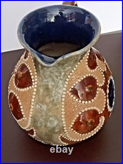Antique Doulton Lambeth jug by Frank Butler 1888. Rare, excellent condition