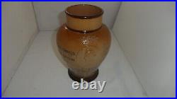 Antique Doulton Lambeth stoneware Vase commemorating Benjamin Disraeli