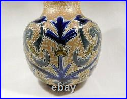 Antique Doulton Lambeth stoneware vase c 1880 United Kingdom