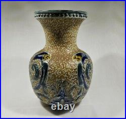 Antique Doulton Lambeth stoneware vase c 1880 United Kingdom