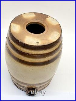 Antique Doulton & Watts Lambeth Pottery London Salt Glazed Spirit Keg Dispenser