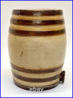 Antique Doulton & Watts Lambeth Pottery London Salt Glazed Spirit Keg Dispenser