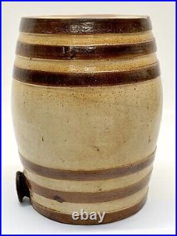 Antique Doulton & Watts Lambeth Pottery London Salt Glazed Spirit Keg Dispenser