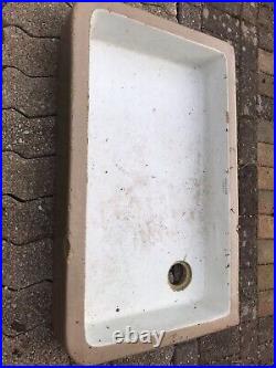 Antique Doulton and Co And Enamel Trough Sinks 2x