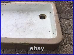 Antique Doulton and Co And Enamel Trough Sinks 2x