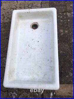 Antique Doulton and Co And Enamel Trough Sinks 2x