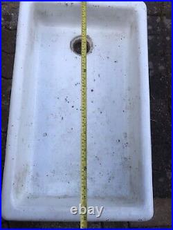 Antique Doulton and Co And Enamel Trough Sinks 2x