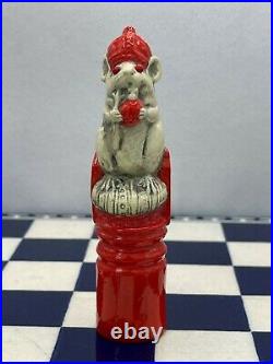 Antique George Tinworth Royal Doulton Mouse Chess King