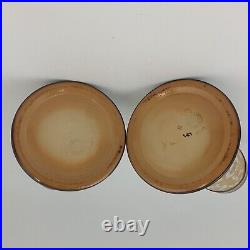 Antique Pair of Royal Doulton Lambeth Slater Vases 8389 6654 RD