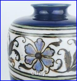 Antique ROYAL DOULTON Lambeth Pottery Vase FLORRIE JONES Art & Crafts Deco c1925