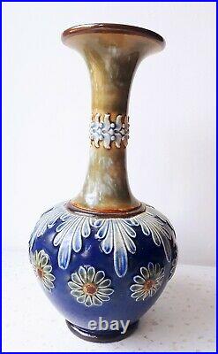 Antique Royal Doulton Art Nouveau Stoneware Vase Delightful Condition
