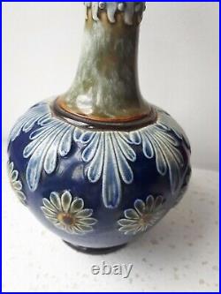 Antique Royal Doulton Art Nouveau Stoneware Vase Delightful Condition