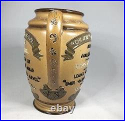 Antique Royal Doulton Lambeth Crimean Chinese War Commemorative Jug Pottery