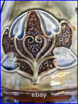 Antique Royal Doulton Lambeth Jug with Art Nouveau Decoration Shape 1462 7 1/2
