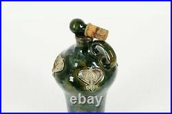 Antique Royal Doulton, Lambeth Stoneware, Decanter/Whisky Bottle With Stopper
