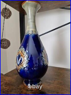 Antique Royal Doulton Lambeth Stoneware Vase Lily Partington