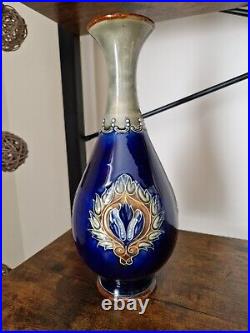 Antique Royal Doulton Lambeth Stoneware Vase Lily Partington